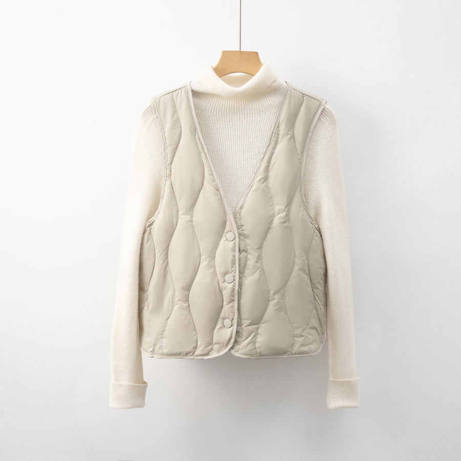 Perla Vest with Pockets in Sage Green