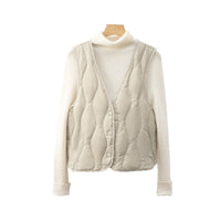 Perla Vest with Pockets in Weizengelb
