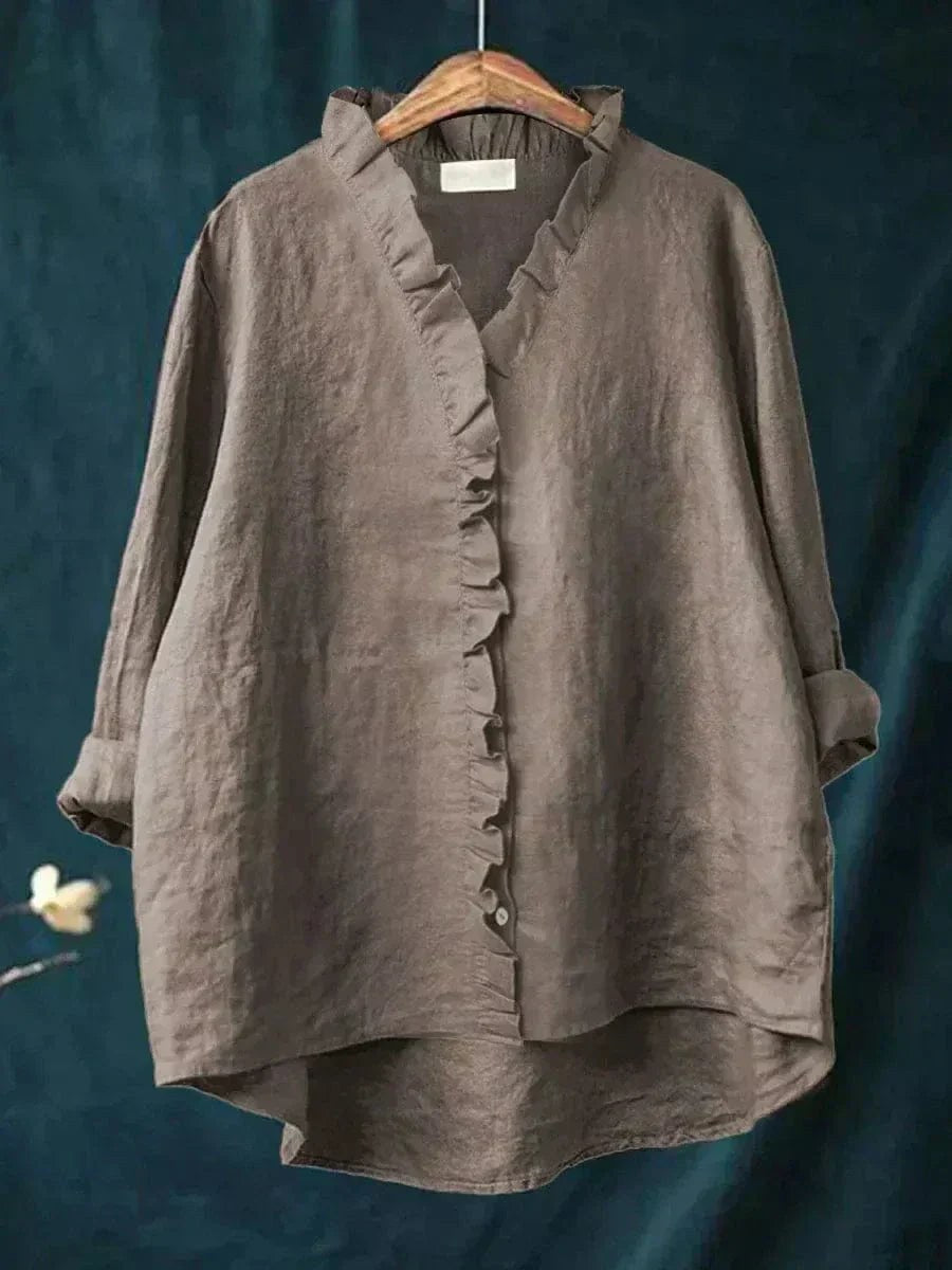 Perla™ Timeless Blouse in Dark Gray