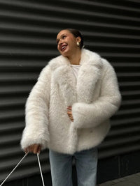 Persia Coat in Perlen White