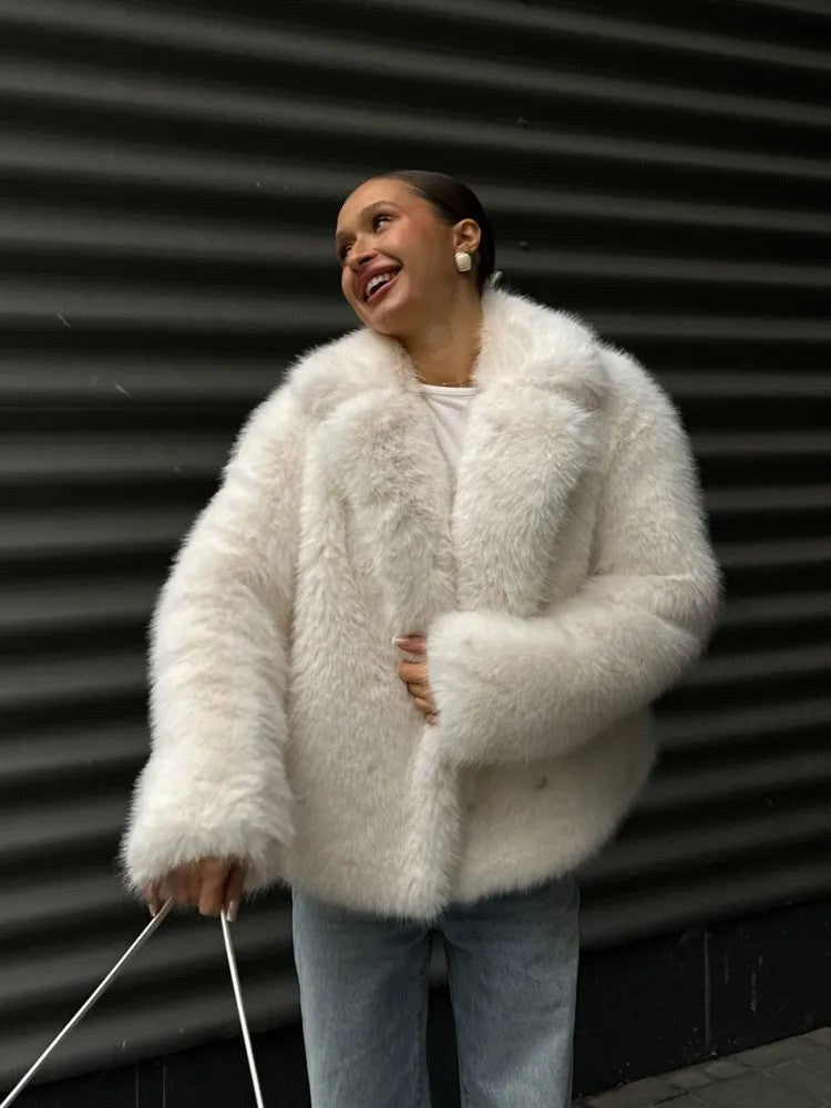 Persia Coat in Perlen White