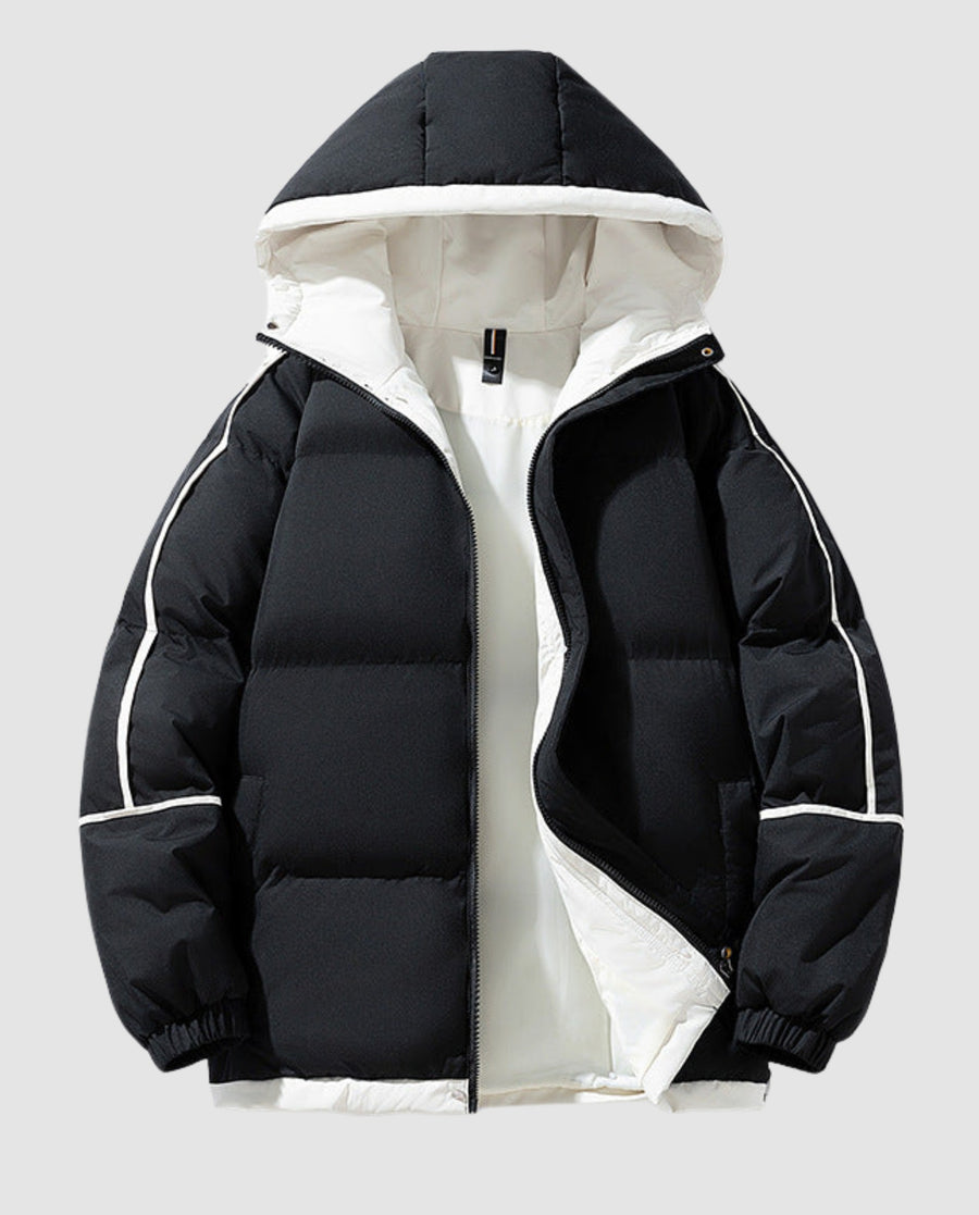 Persia Jacket with Hood in Black