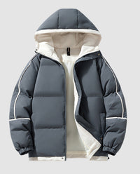 Persia Jacket with Hood in Grey