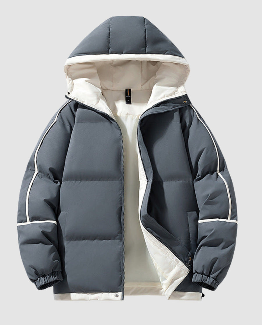 Persia Jacket with Hood in Grey