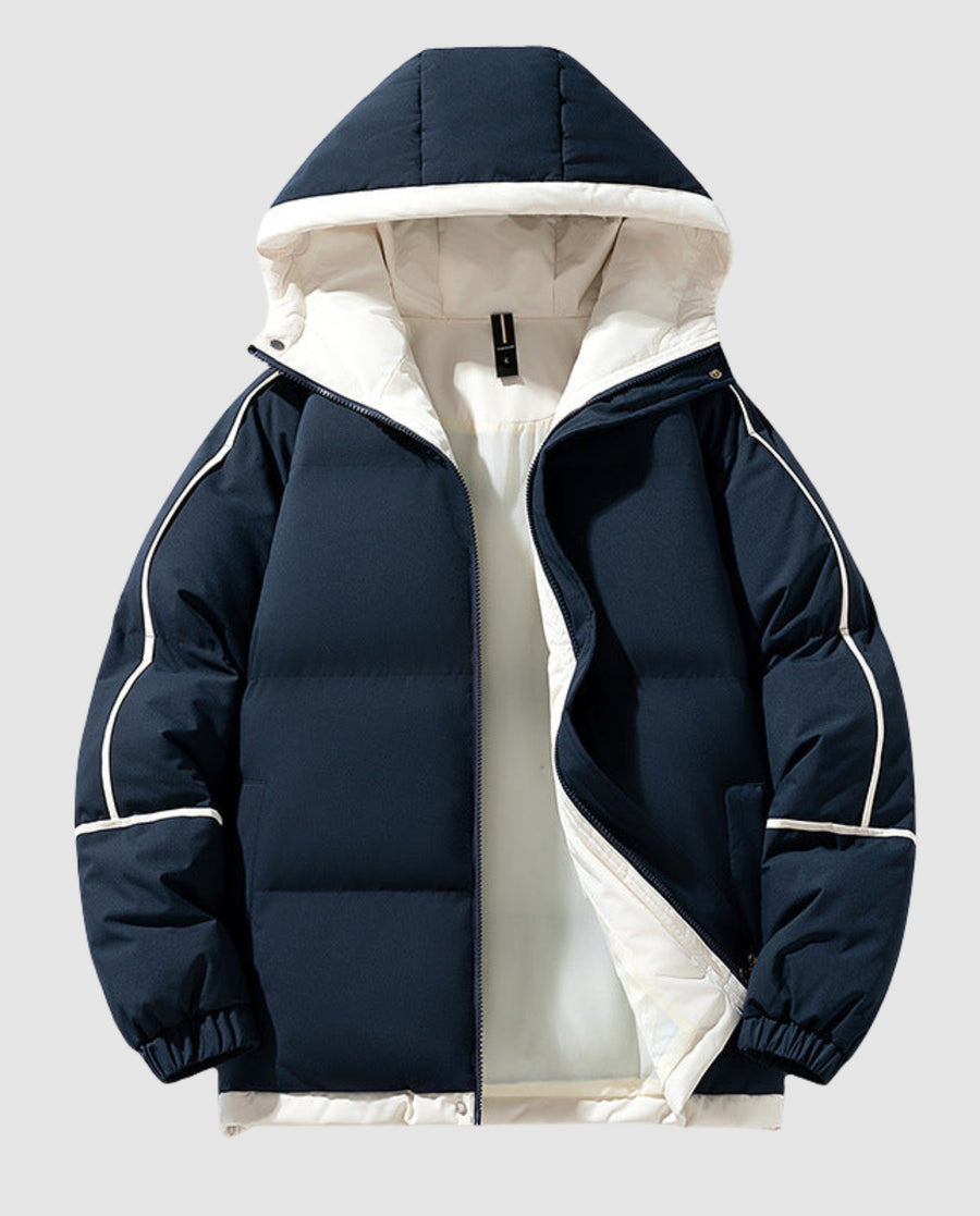 Persia Jacket with Hood in Navy
