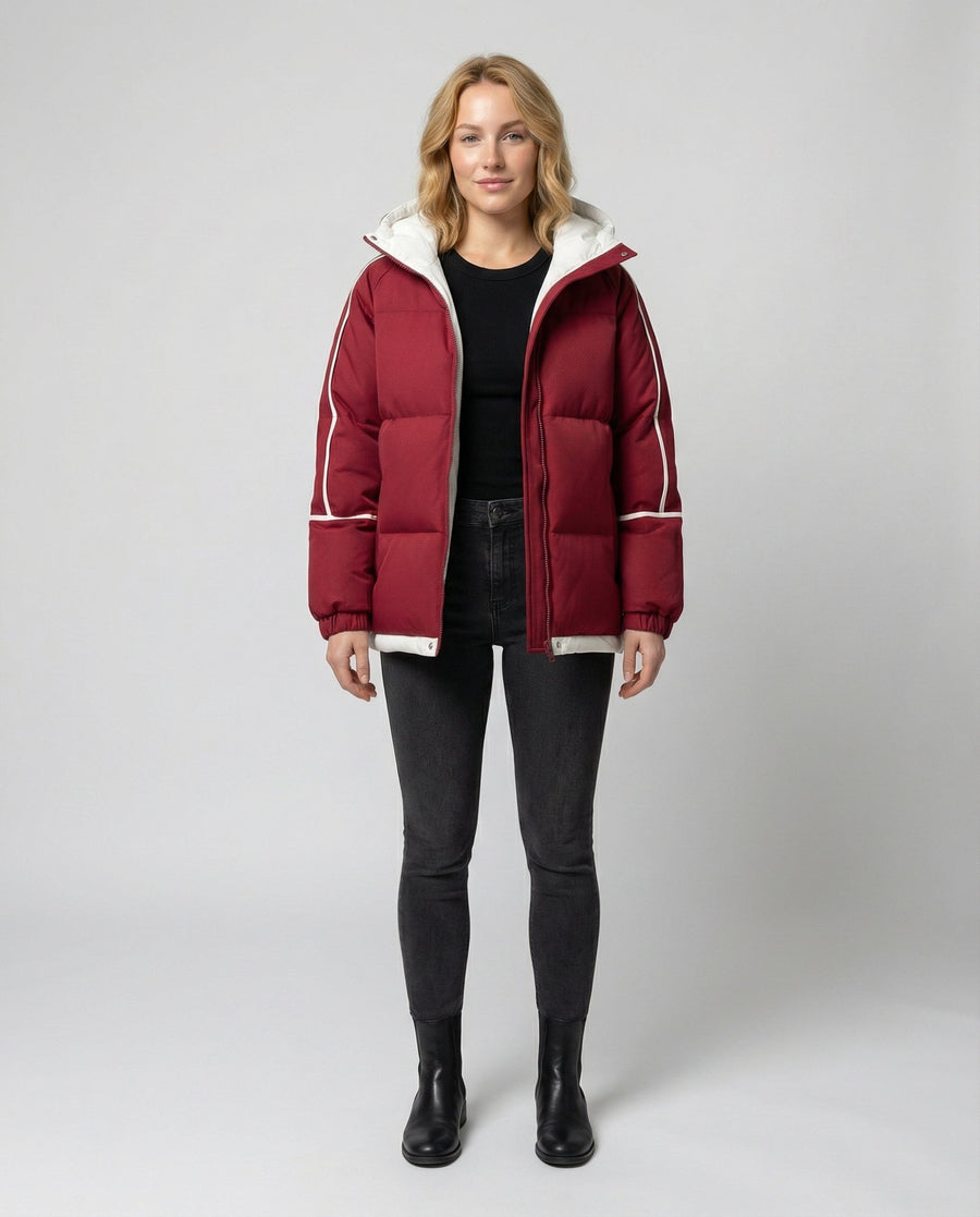 Persia Jacket with Hood in Red