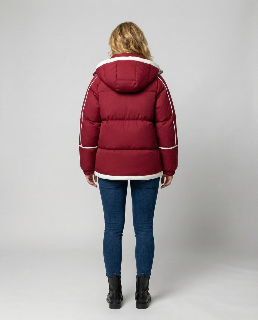 Persia Jacket with Hood in Red