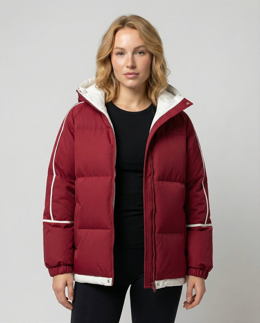 Persia Jacket with Hood in Red