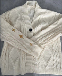 Persia Knit Cardigan in Beige