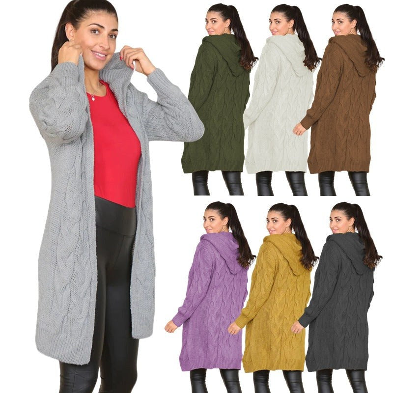 Persia Knit Coat with Hood
