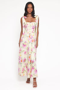 Ellody Maxi Dress in Yellow Petunia