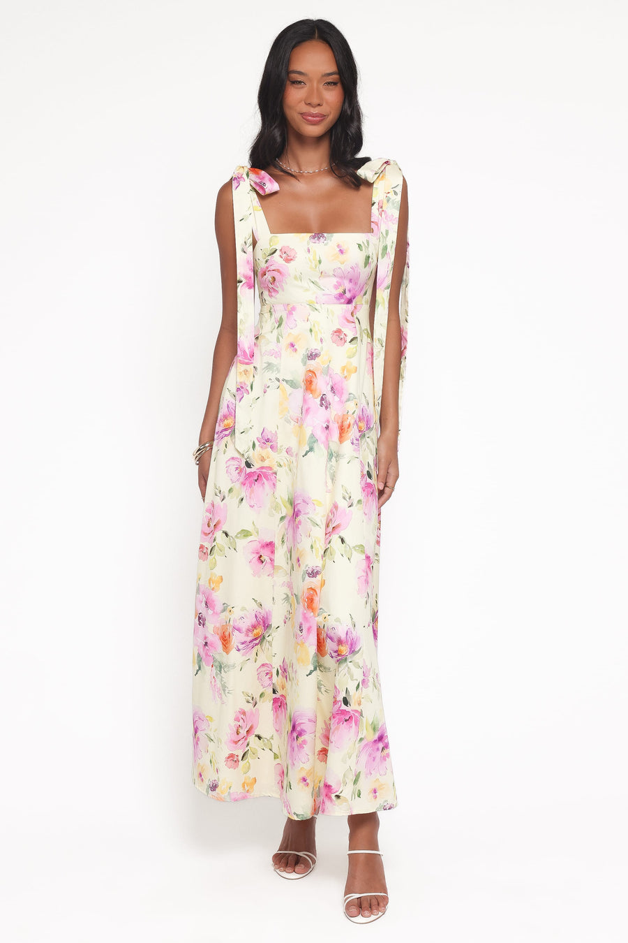 Ellody Maxi Dress in Yellow Petunia