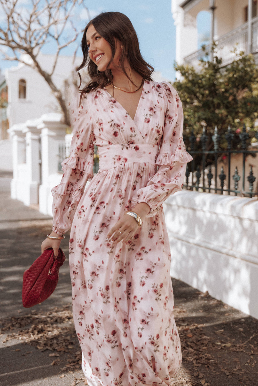 Rosalie Pink Maxi Dress