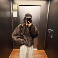 Petra Elegant Jacket in Dark Brown