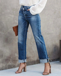 Petra Jeans with Button Front