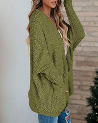 Petra Relaxed Cardigan in Green
