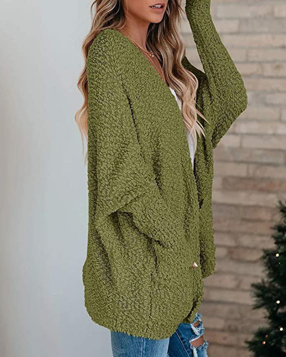 Petra Relaxed Cardigan in Green