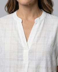 Phaedra Casual Linen Blouse with Oversized
