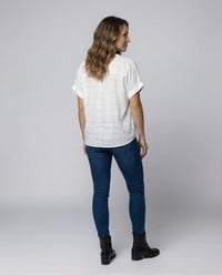 Phaedra Casual Linen Blouse with Oversized