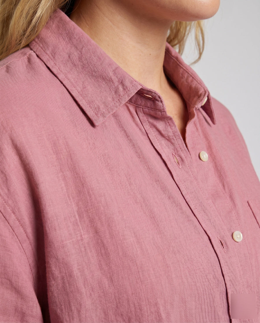 Phaedra Lightweight Linen Shirt with Oversized