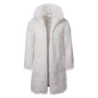 Phoebe Coat with Hood in White