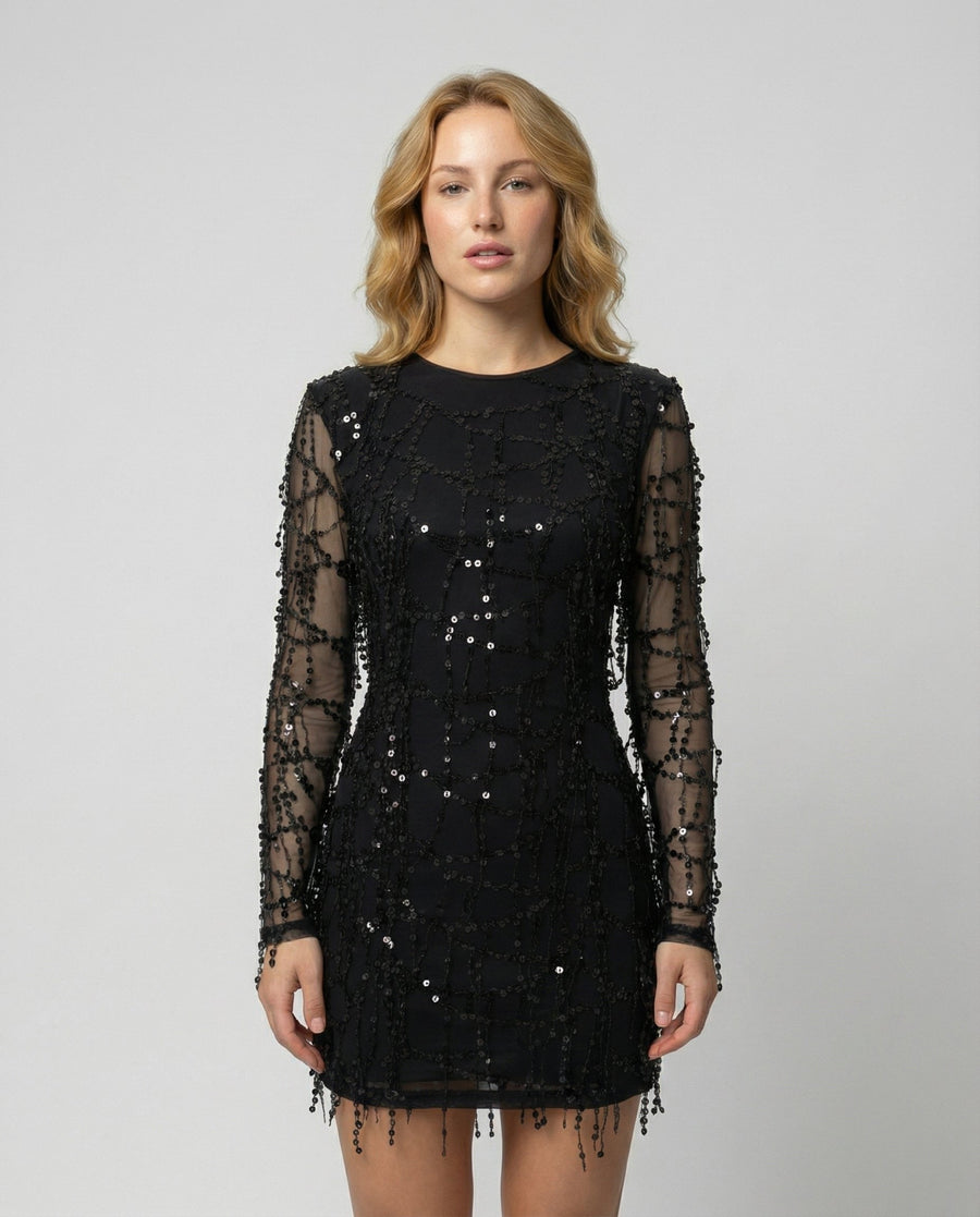 Phoebe Elegant Dress in Black