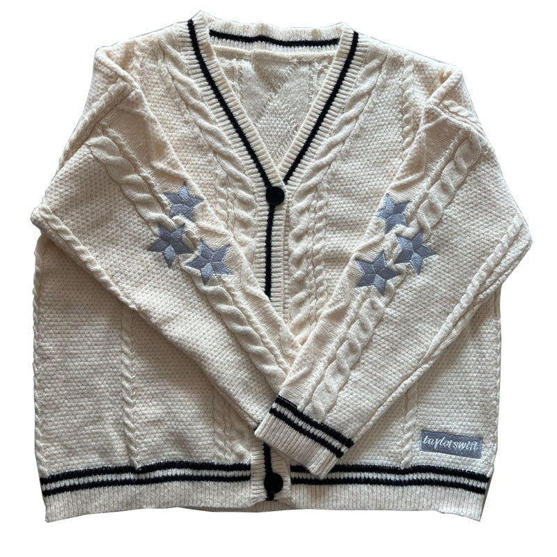 Phoebe Knit Cardigan with Oversized