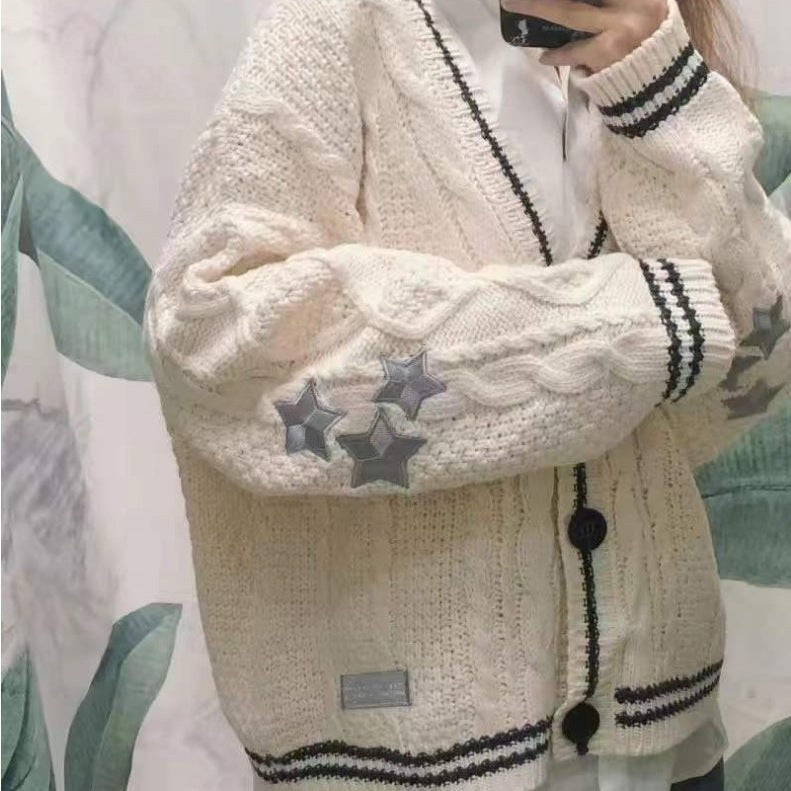 Phoebe Knit Cardigan with Oversized