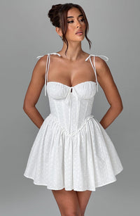 Amanda Mini Dress – Ivory