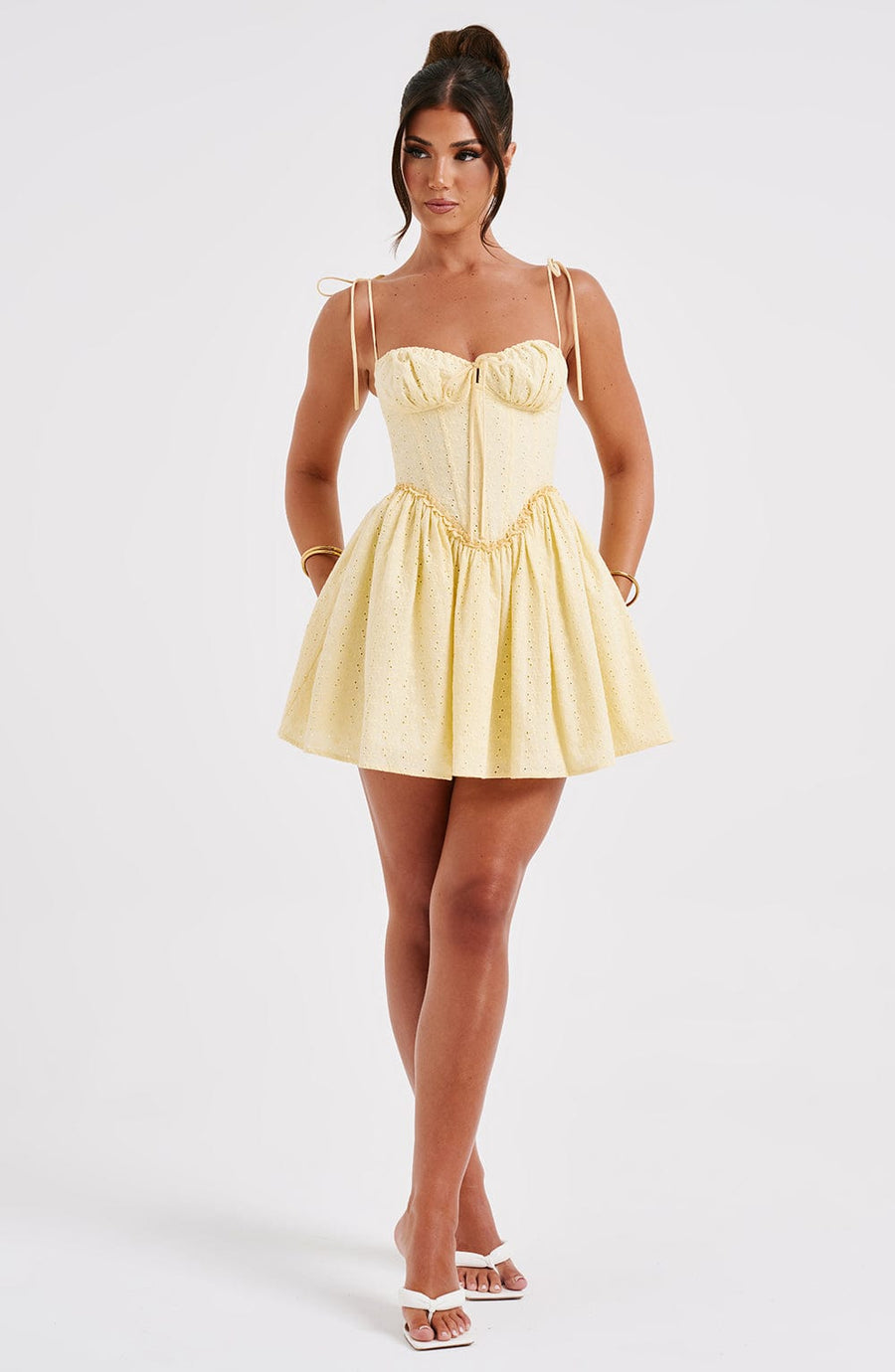 Amanda Mini Dress – Lemon