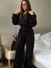 Pia Comfortable Jumpsuit in Black