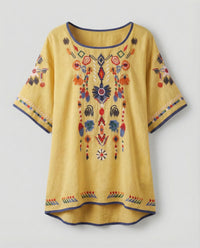 Pia Linen Shirt in Yellow