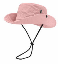 Pia™ Women's Outdoor Travel Sun Hat Summer UV Protection Wide Brim Panama Safari Hunting Hiking Bucket Hat Mesh Fisherman Hat in Pink