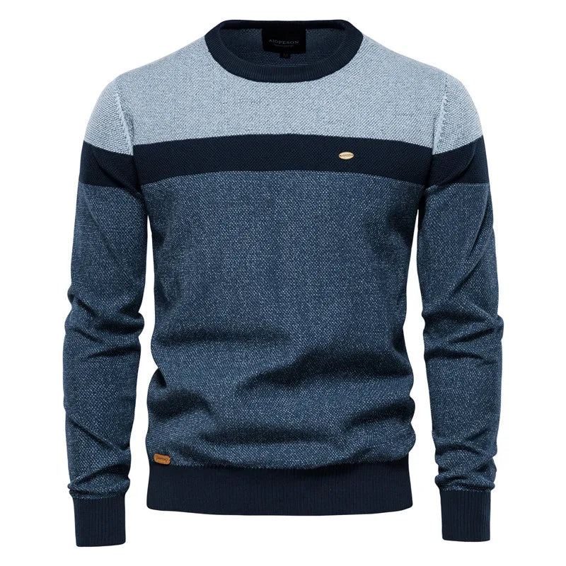 Pierrick | Men's Colourblock Crew Neck Sweater