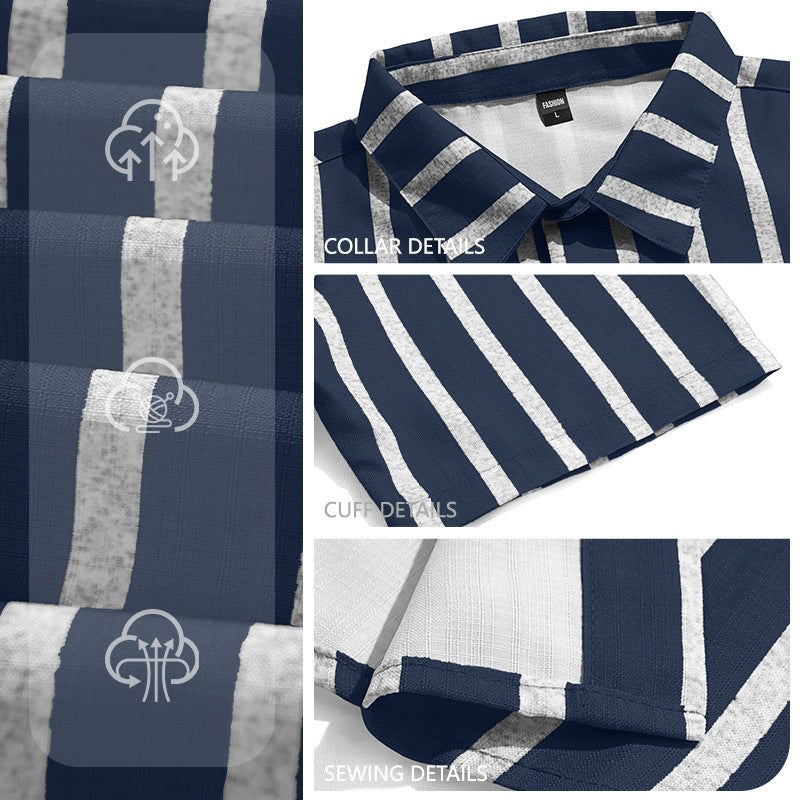 Pieter Casual Linen Shirt with Short Sleeve