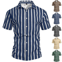 Pieter Casual Linen Shirt with Short Sleeve
