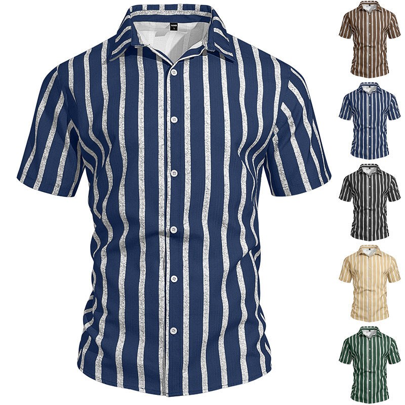 Pieter Casual Linen Shirt with Short Sleeve