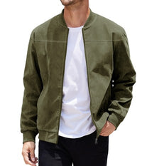 Pieter Jacket with Zip Front in Army Green