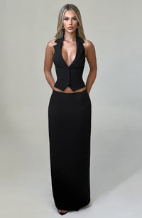 Barbara Maxi Skirt - Black