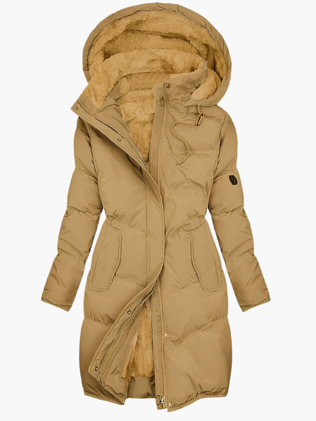 Chloe | Women's Elegant Winter Quilted Hooded Coat