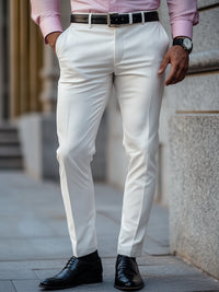 Adem | Men's Solid Colour Business Suit Trousers