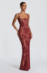 Jordan Maxi Dress – Burgundy