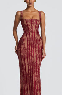 Jordan Maxi Dress – Burgundy
