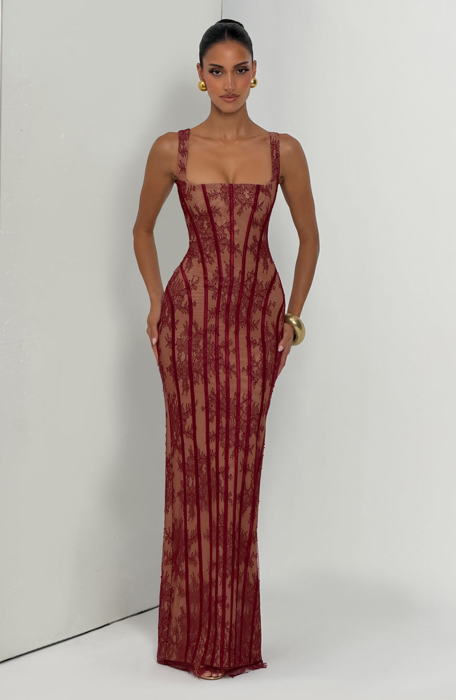 Jordan Maxi Dress – Burgundy