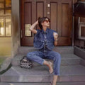 Polly Blouse with Sleeveless and Pockets