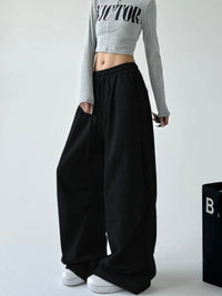 Polly Casual Joggers in Black