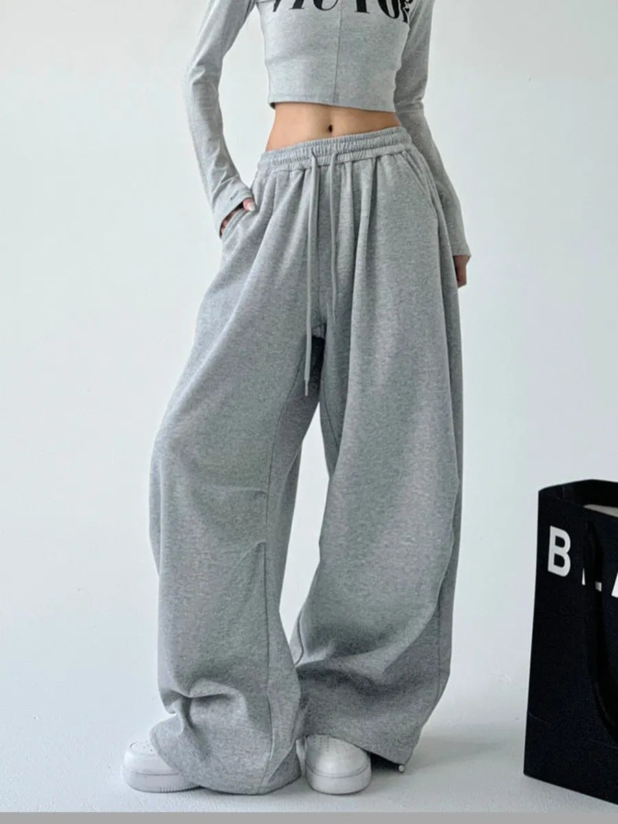 Polly Casual Joggers in Light Grey