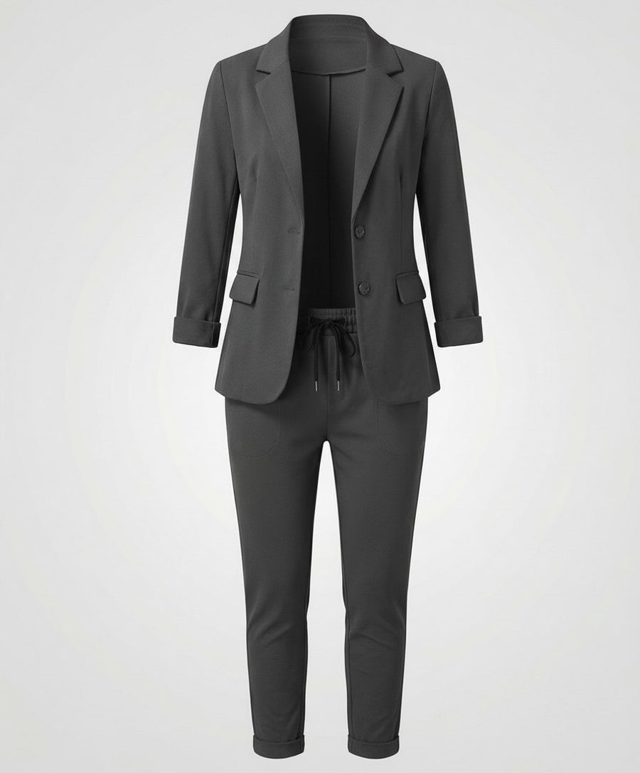 Polly Elegant Blazer in Grey