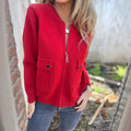 Polly Jacket with Zip Front and Pockets
