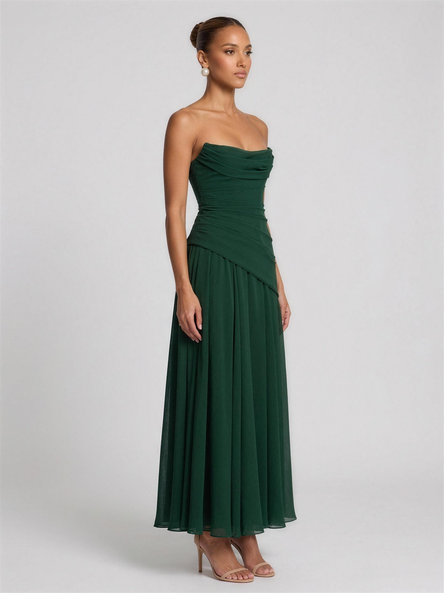 Polly | Strapless Maxi Dress